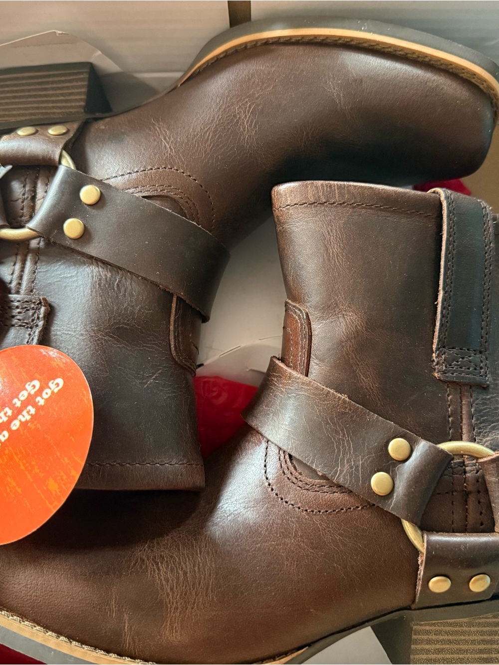 Justin women’s  Brown Pull-On Harness Boots